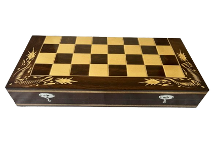 Chess and Backgammon - Brown&White - XL size