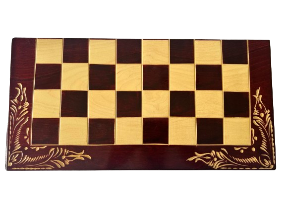 Chess and Backgammon - Red&White - XL size