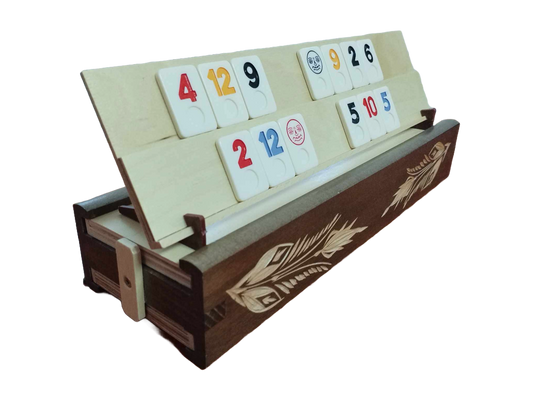 Classical Rummy Tile Game - Brown