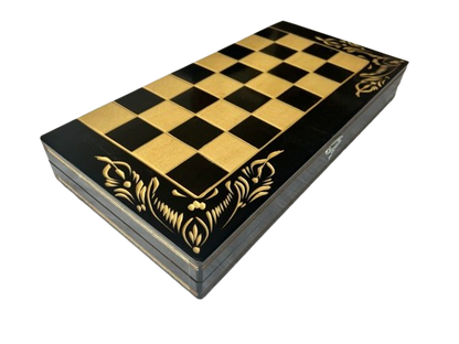 Chess and Backgammon - Black&White - L size